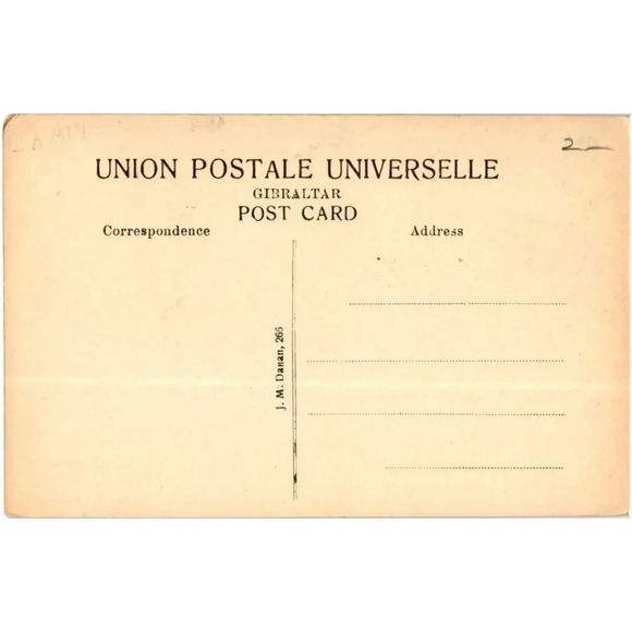 20. Gibraltar Landport and Moorish Castle Postcard - Picture 2 of 2